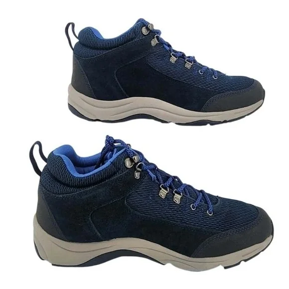 Vionic Cypress Hiking Sneaker Women 9.5 Wide Navy Blue  Ankle Boots 3105 EUC - Picture 2 of 7